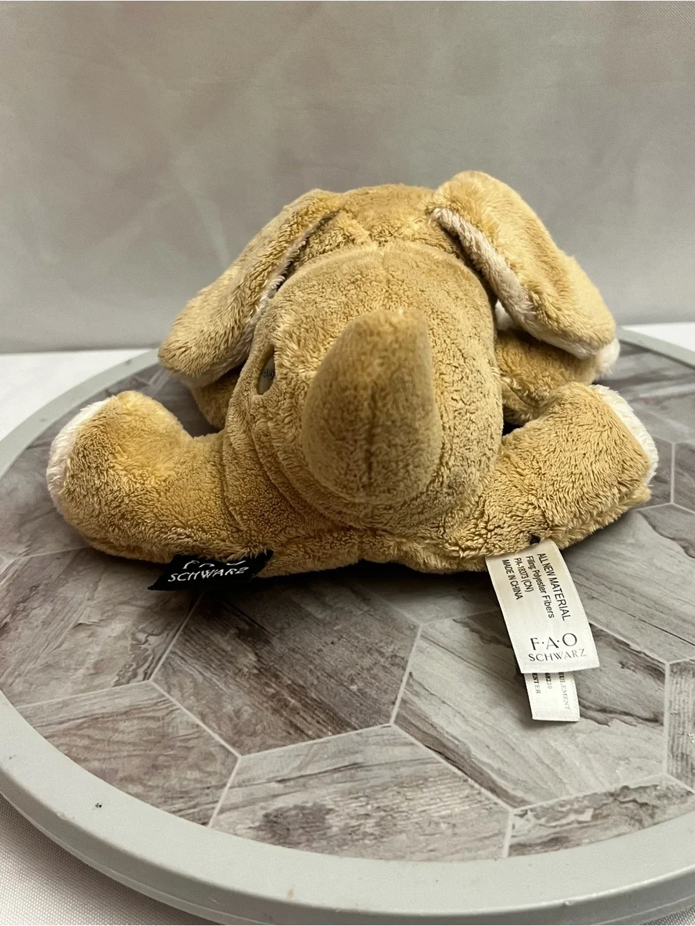 FAO Schwarz Tan Puppy Dog Plush Stuffed Animal 8” 2018